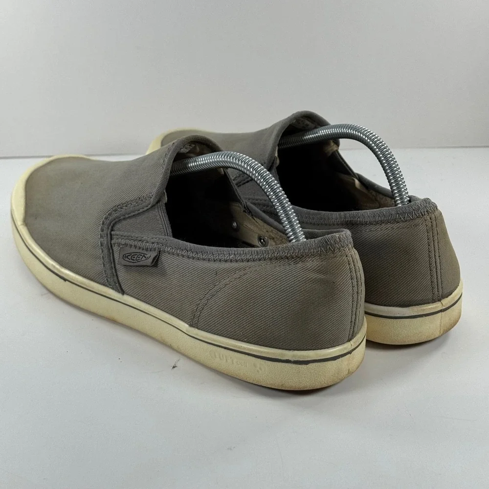 Keen Elsa Lite Slip On Canvas Sneakers Grey Mens 11 1026468‎ LUFTcell